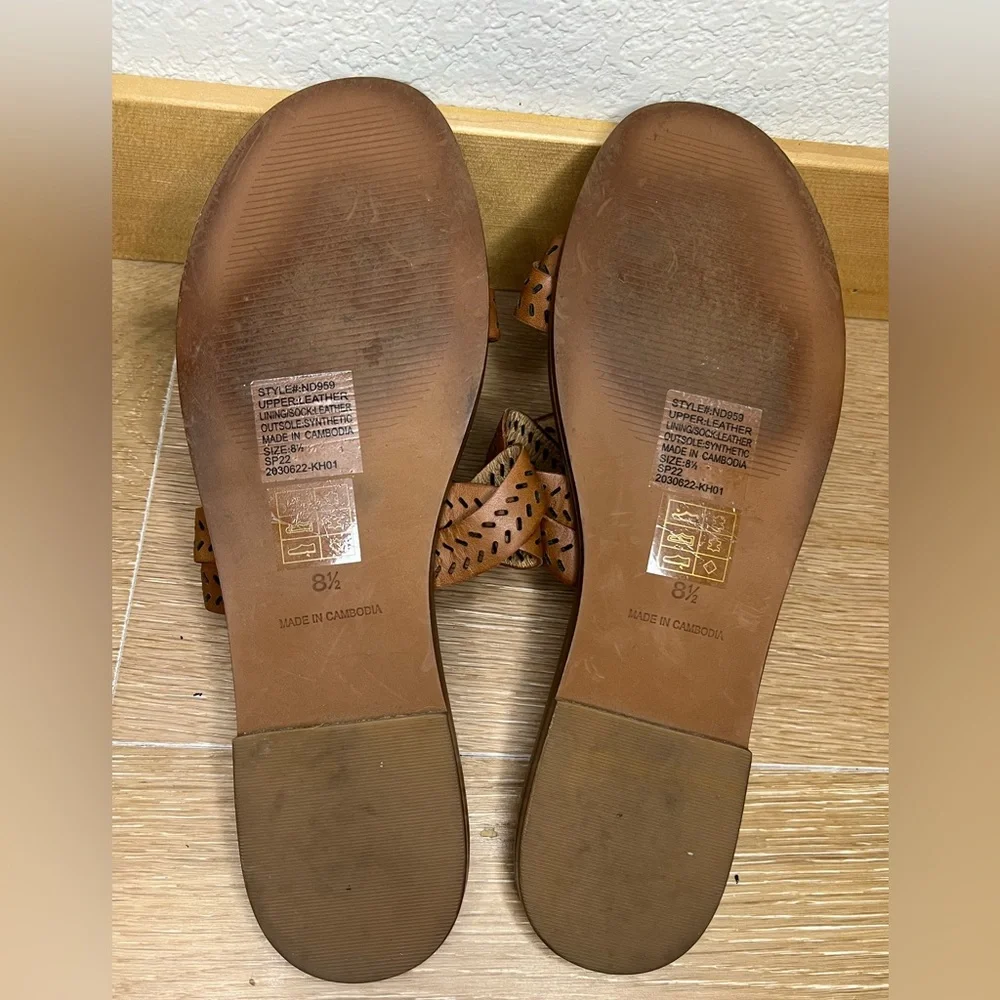 Madewell The Cora Slide Sandal in English Saddle